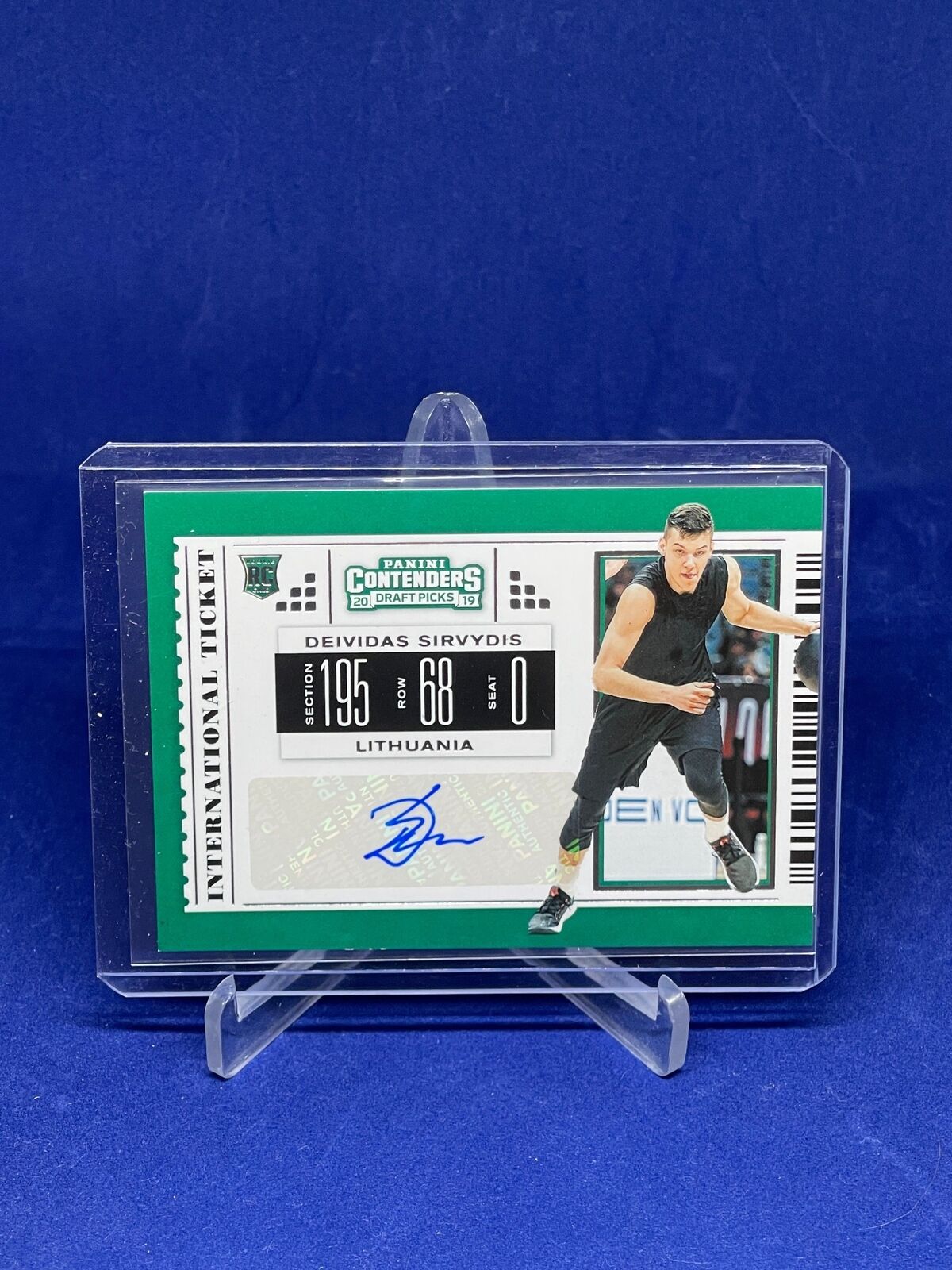 DEIVIDAS SIRVYDIS 2019 PANINI CONTENDERS TICKET AUTO ROOKIE RC #5