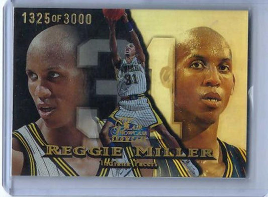 REGGIE MILLER 1998-99 FLEER FLAIR SHOWCASE SHOWTIME #D 1325/3000