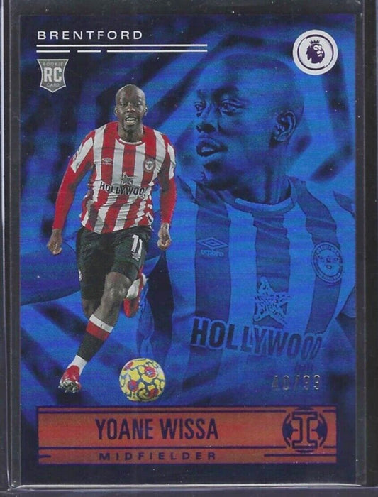 YOANE WISSA 2021-22 PANINI CHRONICLES ILLUSIONS BLUE FOIL ROOKIE RC #D 40/99