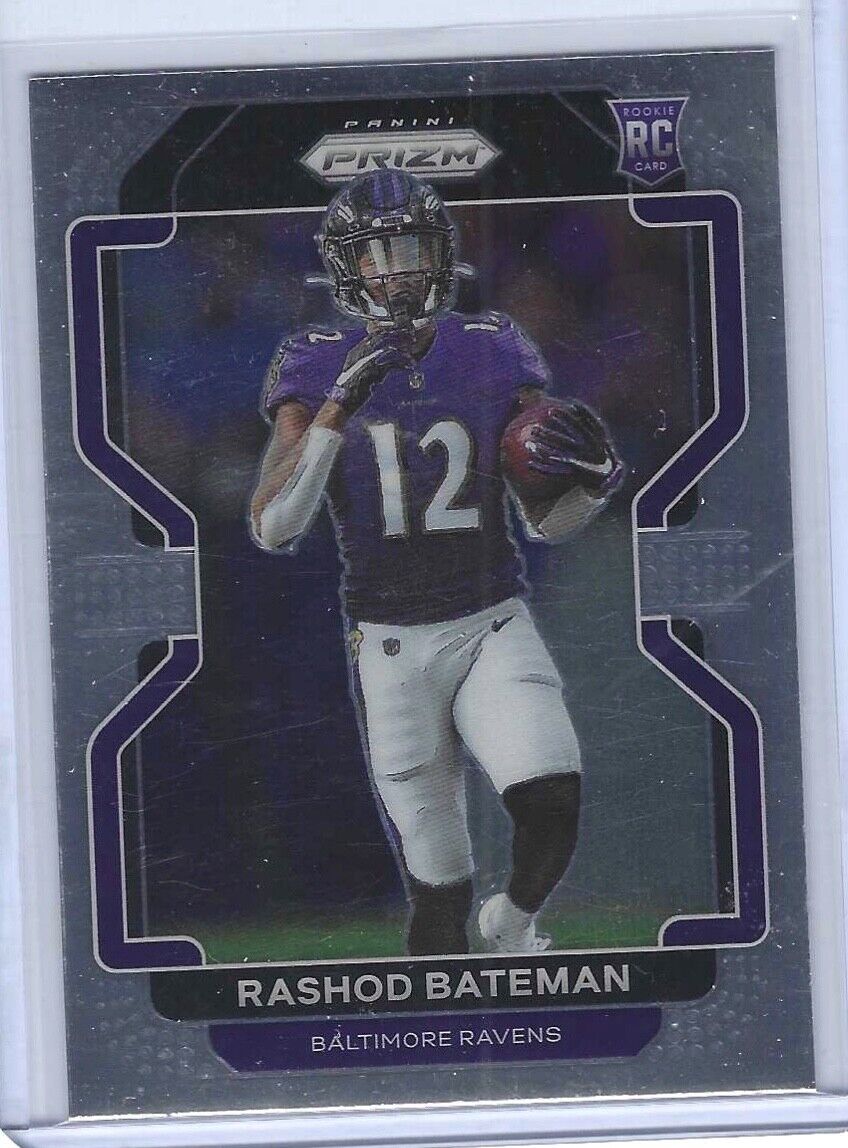 RASHOD BATEMAN 2021 PANINI PRIZM ROOKIE RC #340