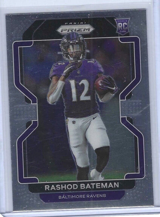 RASHOD BATEMAN 2021 PANINI PRIZM ROOKIE RC #340