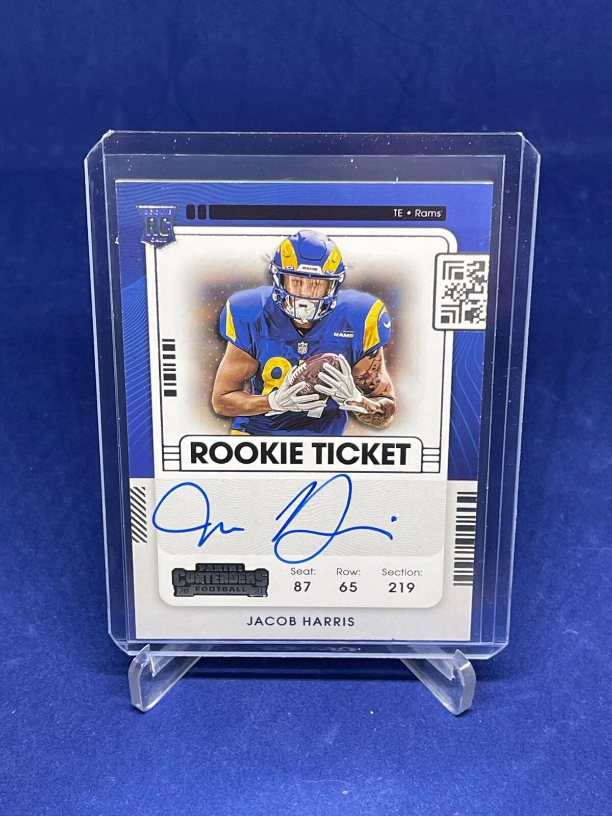 JACOB HARRIS 2021 PANINI CONTENDERS ROOKIE TICKET ON CARD AUTO RC #138