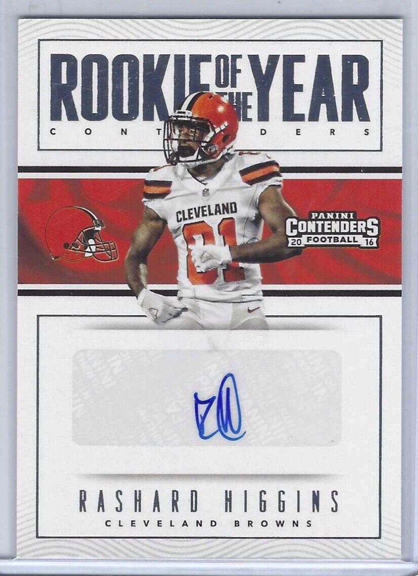 RASHARD HIGGINS 2016 PANINI CONTENDERS ROOKIE OF THE YEAR CONTENDERS AUTO RC #29