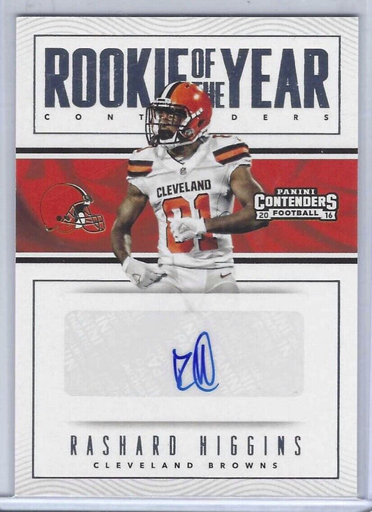 RASHARD HIGGINS 2016 PANINI CONTENDERS ROOKIE OF THE YEAR CONTENDERS AUTO RC #29