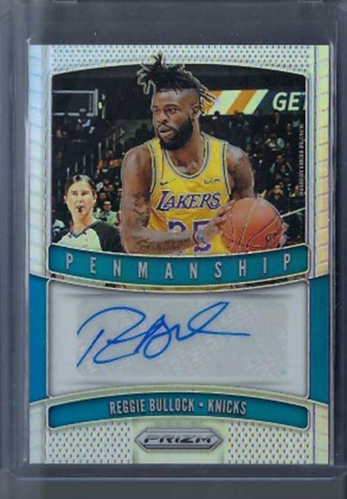 REGGIE BULLOCK 2019-20 PANINI PRIZM PENMANSHIP SILVER PRIZMS AUTO #PM-RBL