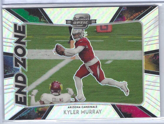 KYLER MURRAY 2020 CONTENDERS OPTIC SILVER PRIZM END ZONE CASE HIT #EZ4
