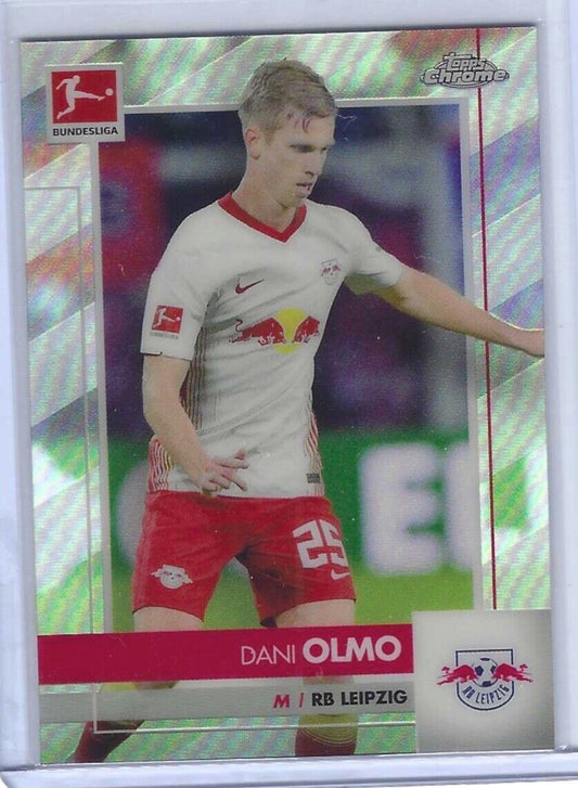 DANI OLMO 2020-21 TOPPS CHROME BUNDESLIGA SILVER ROOKIE REFRACTOR RC #56