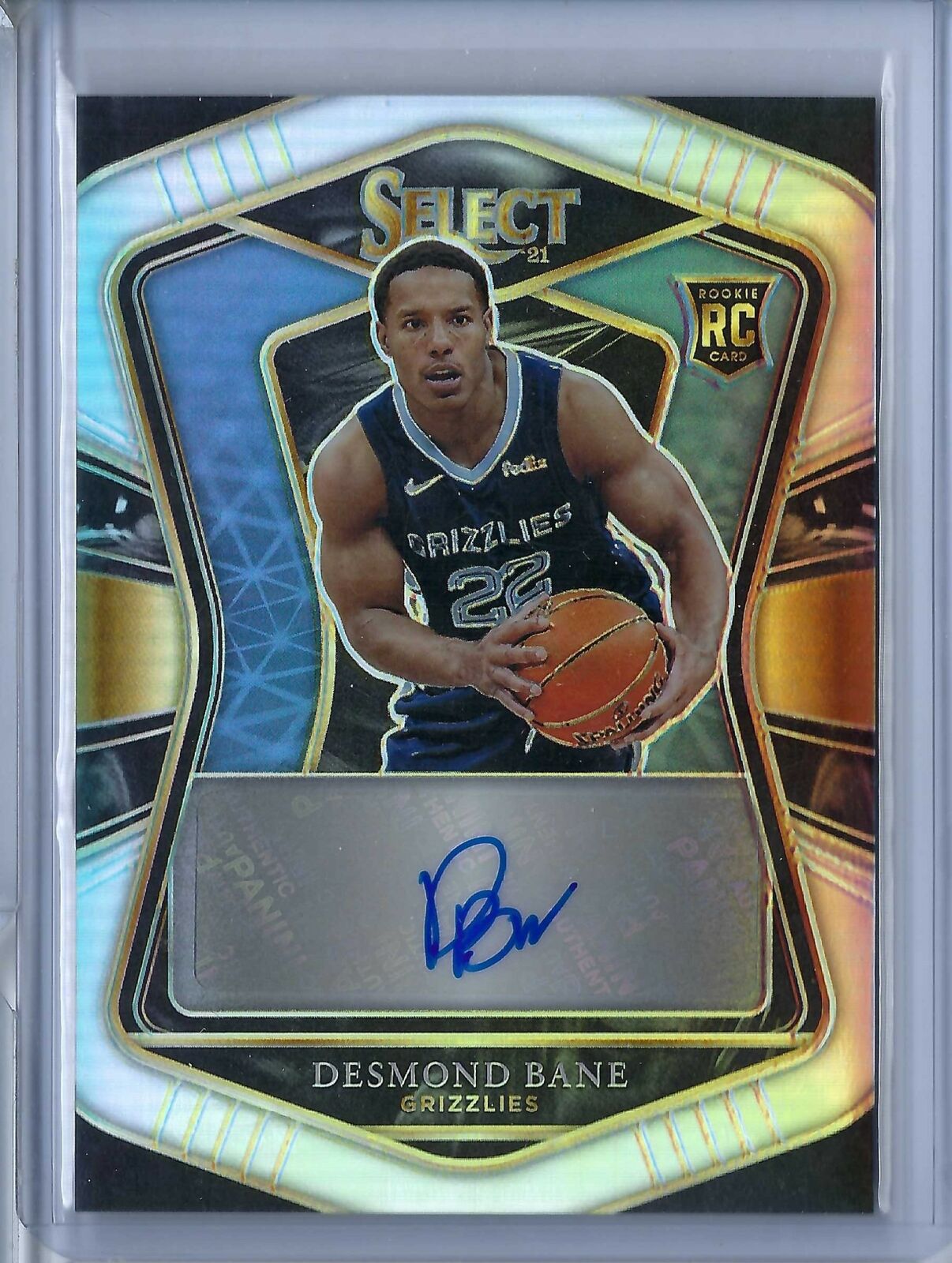 DESMOND BANE 2020-21 PANINI SELECT SILVER PRIZM AUTO RC #D /249