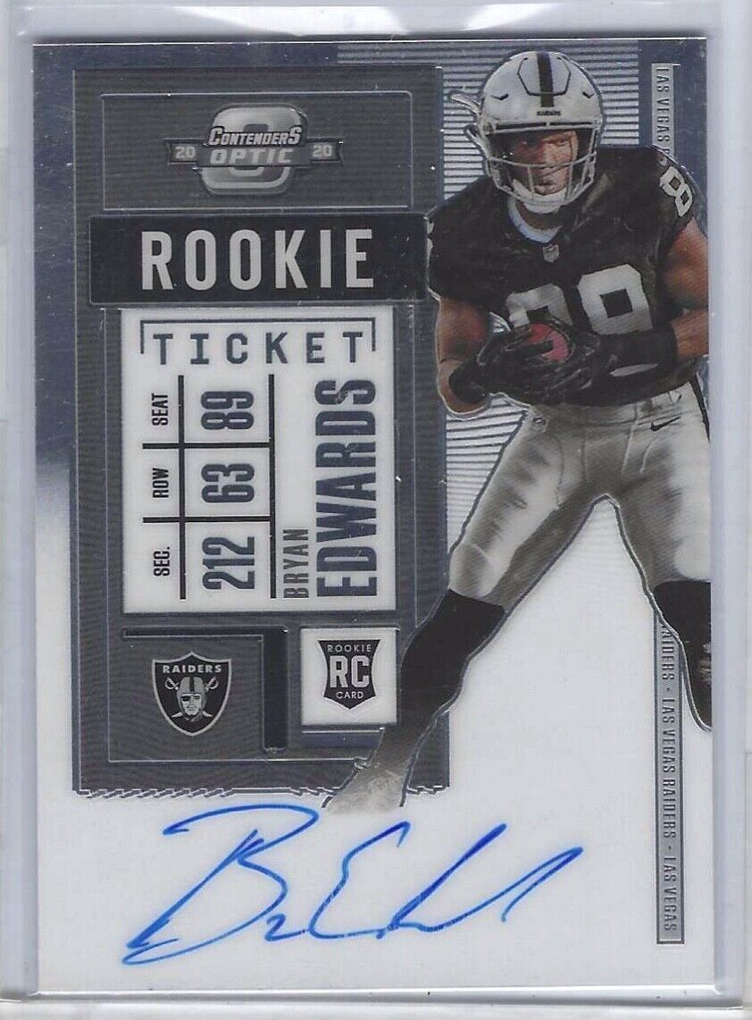 BRYAN EDWARDS 2020 CONTENDERS OPTIC ROOKIE TICKET AUTO RC #130