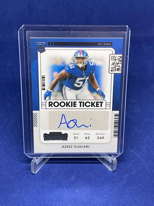 AZEEZ OJULARI 2021 PANINI CONTENDERS ROOKIE TICKET AUTO RC #169