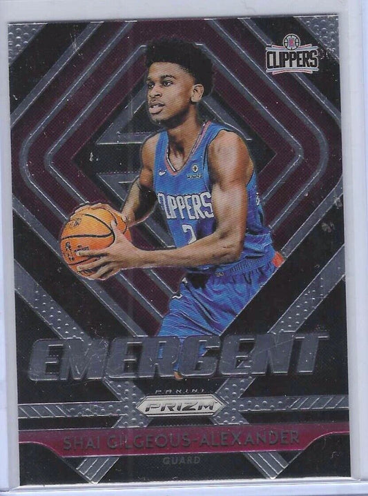 SHAI GILGEOUS-ALEXANDER 2018-19 PANINI PRIZM EMERGENT ROOKIE RC #11