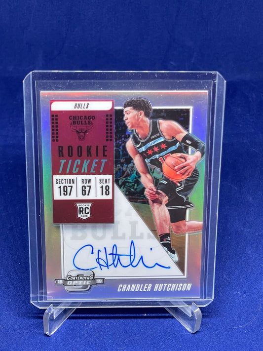 CHANDLER HUTCHISON 2018-19 PANINI CONTENDERS OPTIC ROOKIE TICKET AUTO RC #129