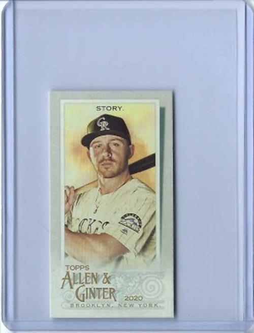 TREVOR STORY 2020 TOPPS ALLEN & GINTER MINI RIP CARD SSP