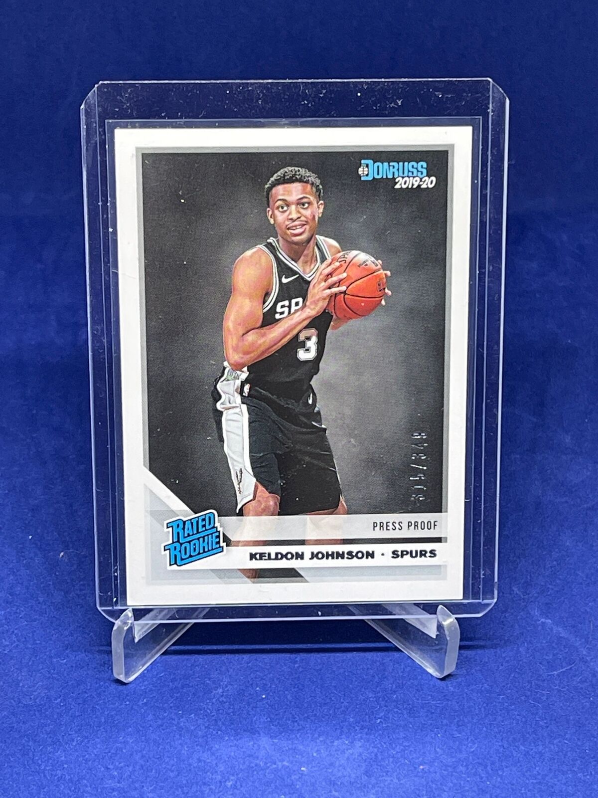 KELDON JOHNSON 2019-20 PANINI DONRUSS RATED ROOKIE PRESS PROOF #D 315/349