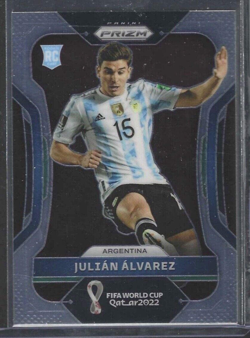 JULIAN ALVAREZ 2021-22 PANINI PRIZM WORLD CUP ROOKIE RC #4