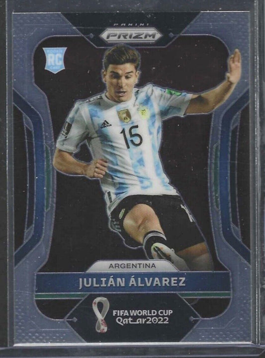 JULIAN ALVAREZ 2021-22 PANINI PRIZM WORLD CUP ROOKIE RC #4