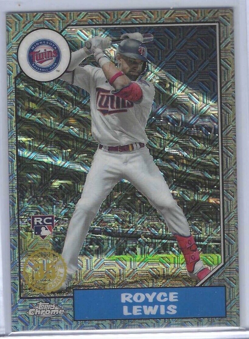 ROYCE LEWIS 2022 TOPPS CHROME GRAY SILVER PACK REFRACTOR ROOKIE RC #D 155/199