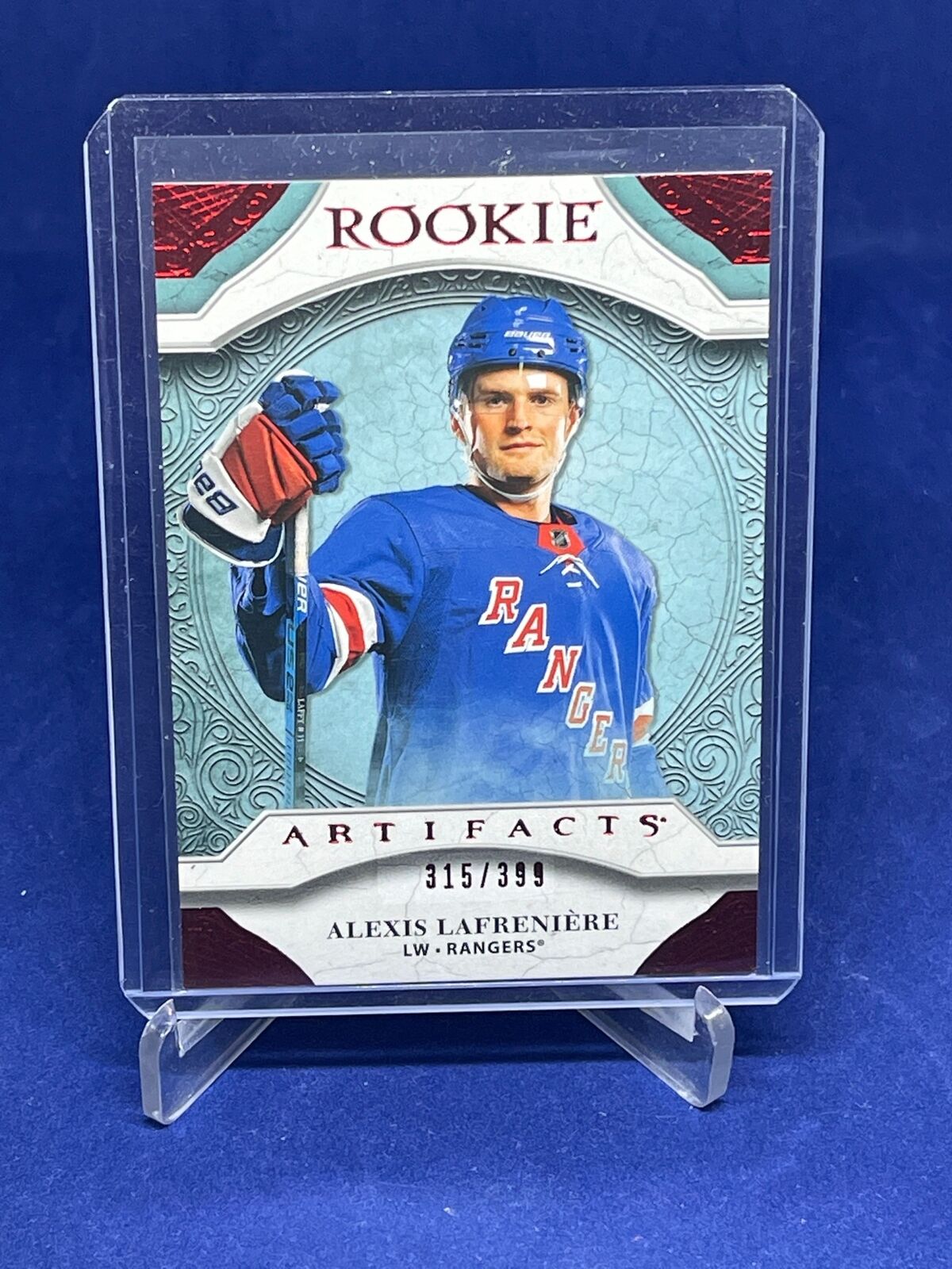ALEXIS LAFRENIERE 2020-21 UD ARTIFACTS ROOKIE RED RC #D 315/399