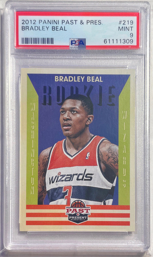 BRADLEY BEAL 2012-13 PANINI PAST & PRESENT ROOKIE RC #219 PSA 9 MINT