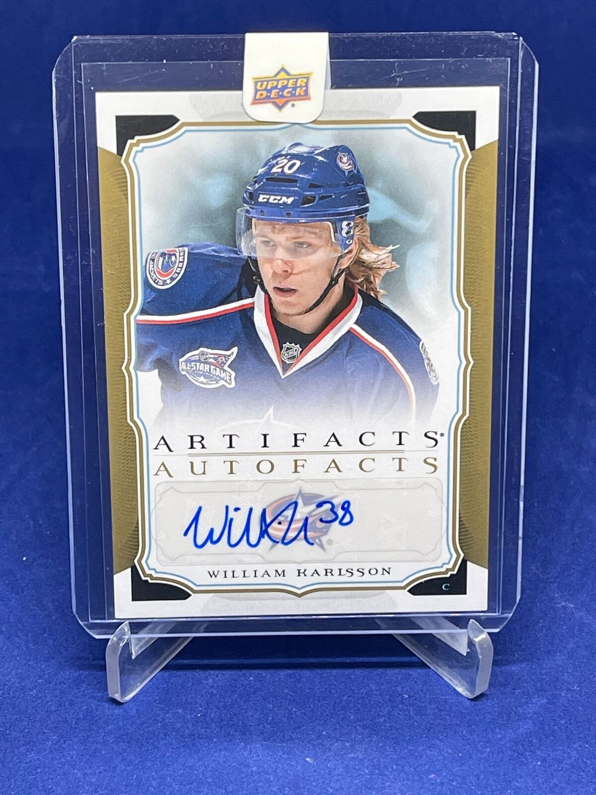 WILLIAM KARLSSON 2015-16 UD ARTIFACTS AUTOFACTS AUTO
