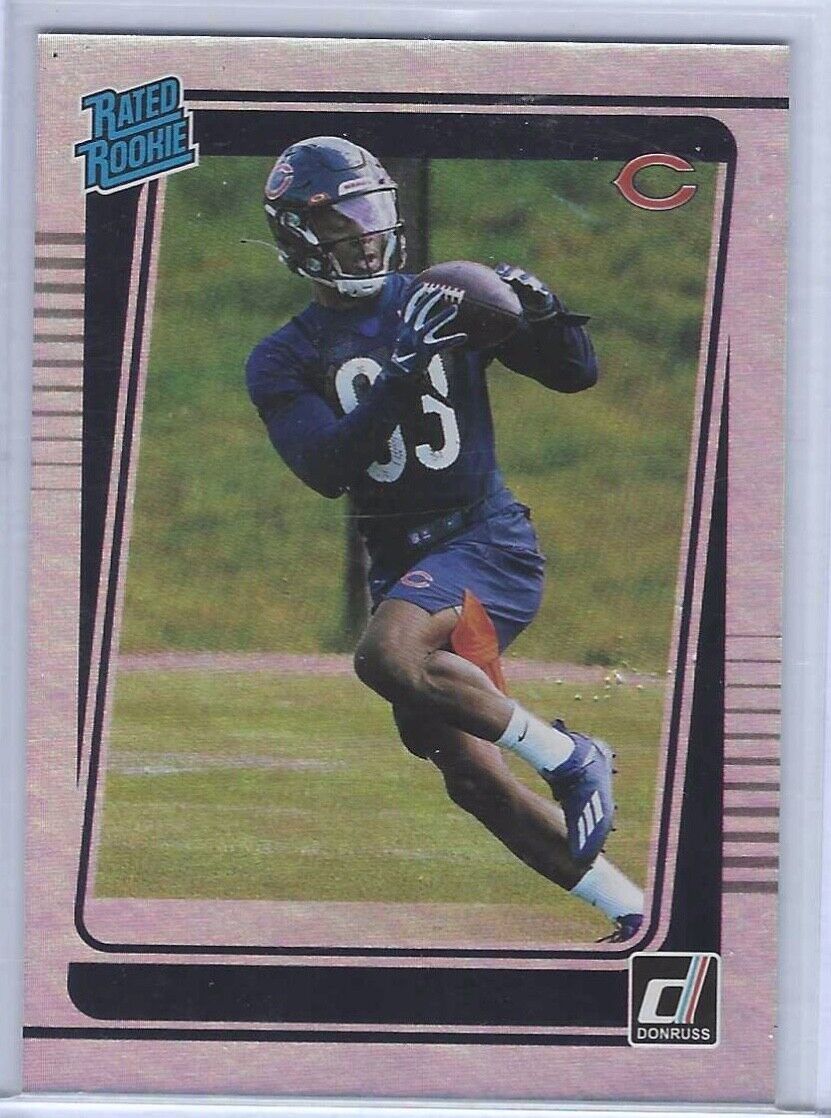 DAZZ NEWSOME 2021 DONRUSS SILVER FOIL NO NAME VARIATION RATED ROOKIE RC #320