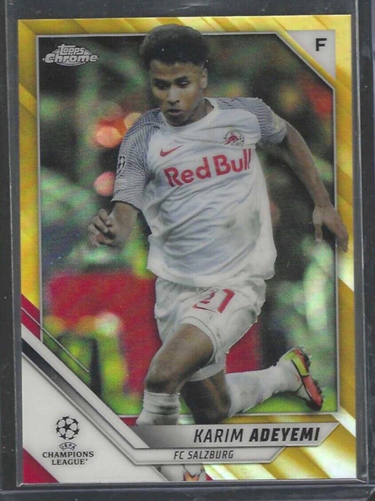 KARIM ADEYEMI 2021-22 TOPPS CHROME GOLD REFRACTOR #D 05/50