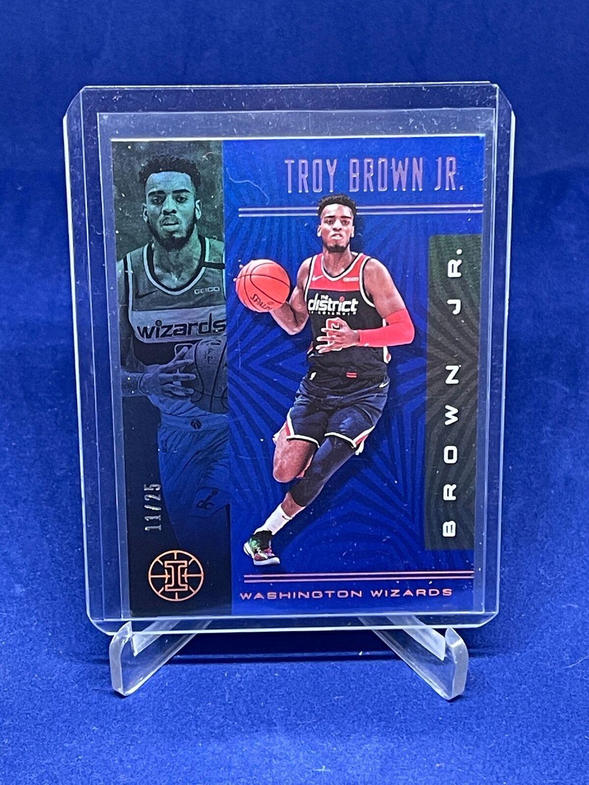 TROY BROWN JR 2019-20 PANINI ILLUSIONS BLUE #D 11/25