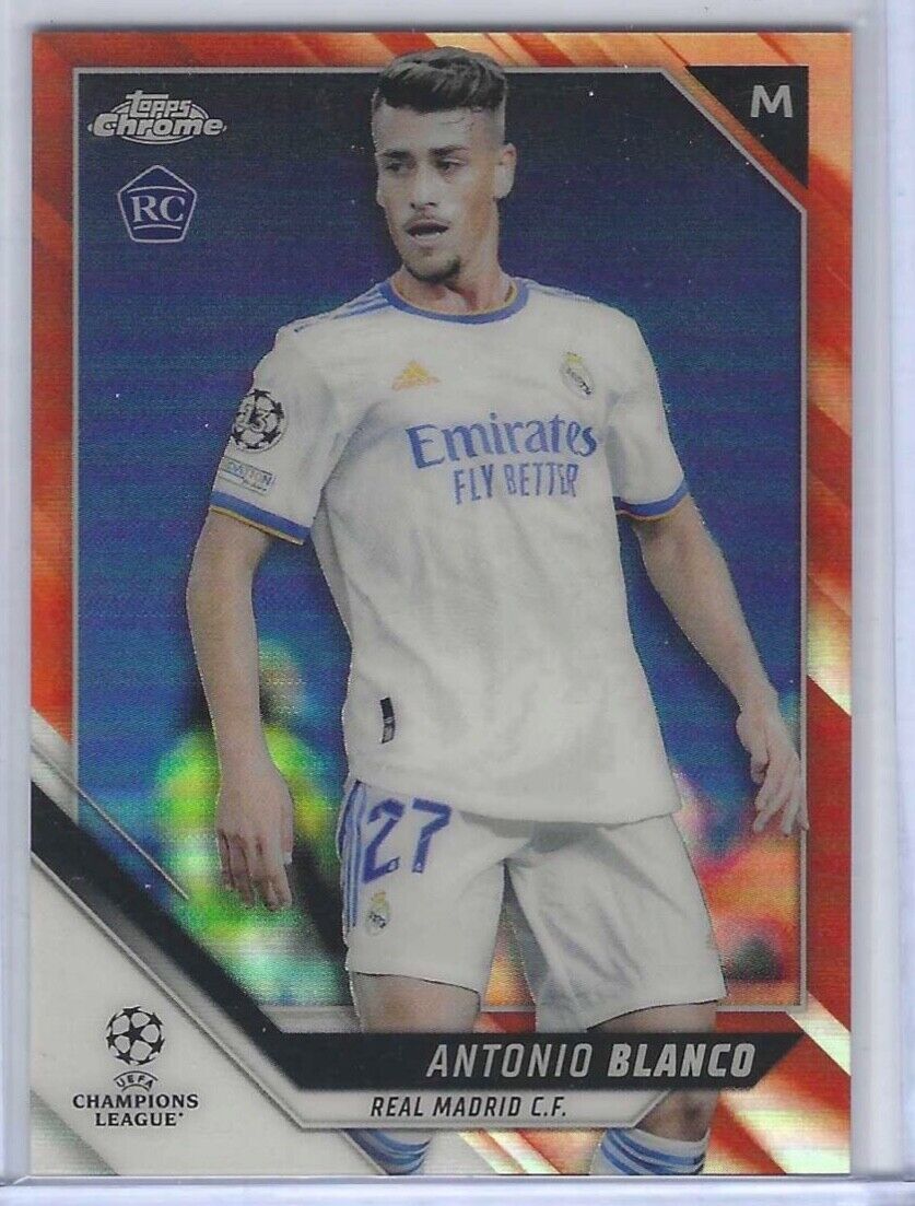 ANTONIO BLANCO 2021-22 TOPPS CHROME ORANGE REFRACTOR ROOKIE RC #D 17/25