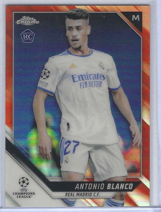 ANTONIO BLANCO 2021-22 TOPPS CHROME ORANGE REFRACTOR ROOKIE RC #D 17/25
