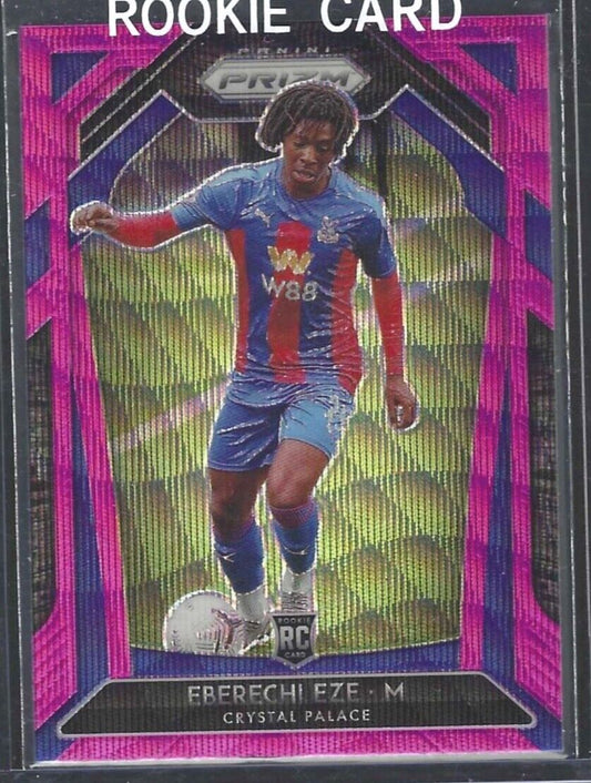 EBERECHI EZE 2020-21 PANINI PRIZM EPL PINK WAVE PRIZM ROOKIE RC #63
