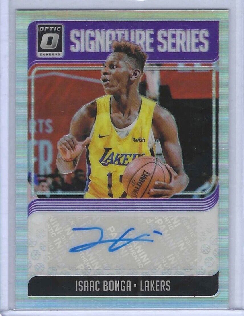 ISAAC BONGA 2018-19 PANINI DONRUSS OPTIC SILVER SIGNATURE SERIES AUTO #SG-IBG