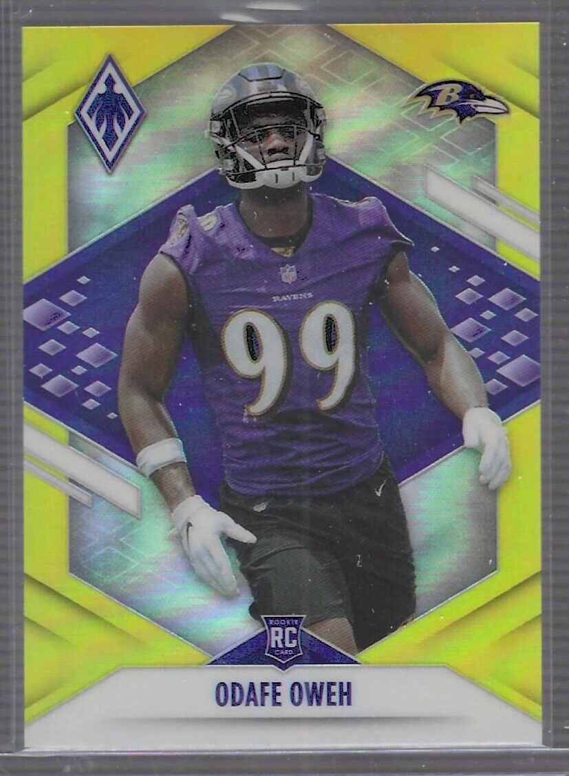 ODAFE OWEH 2021 PANINI PHOENIX YELLOW PRIZM ROOKIE RC #D 04/75