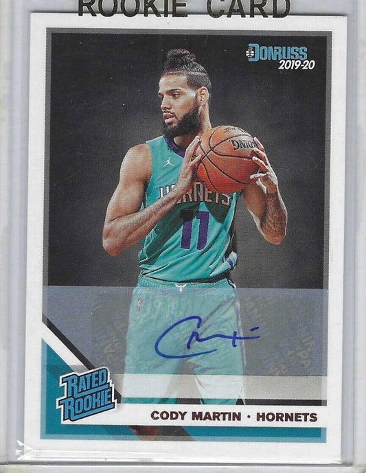 CODY MARTIN 2019-20 PANINI DONRUSS RATED ROOKIE AUTO RC #233
