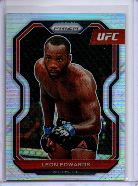 LEON EDWARDS 2021 PANINI PRIZM UFC SILVER PRIZM #17