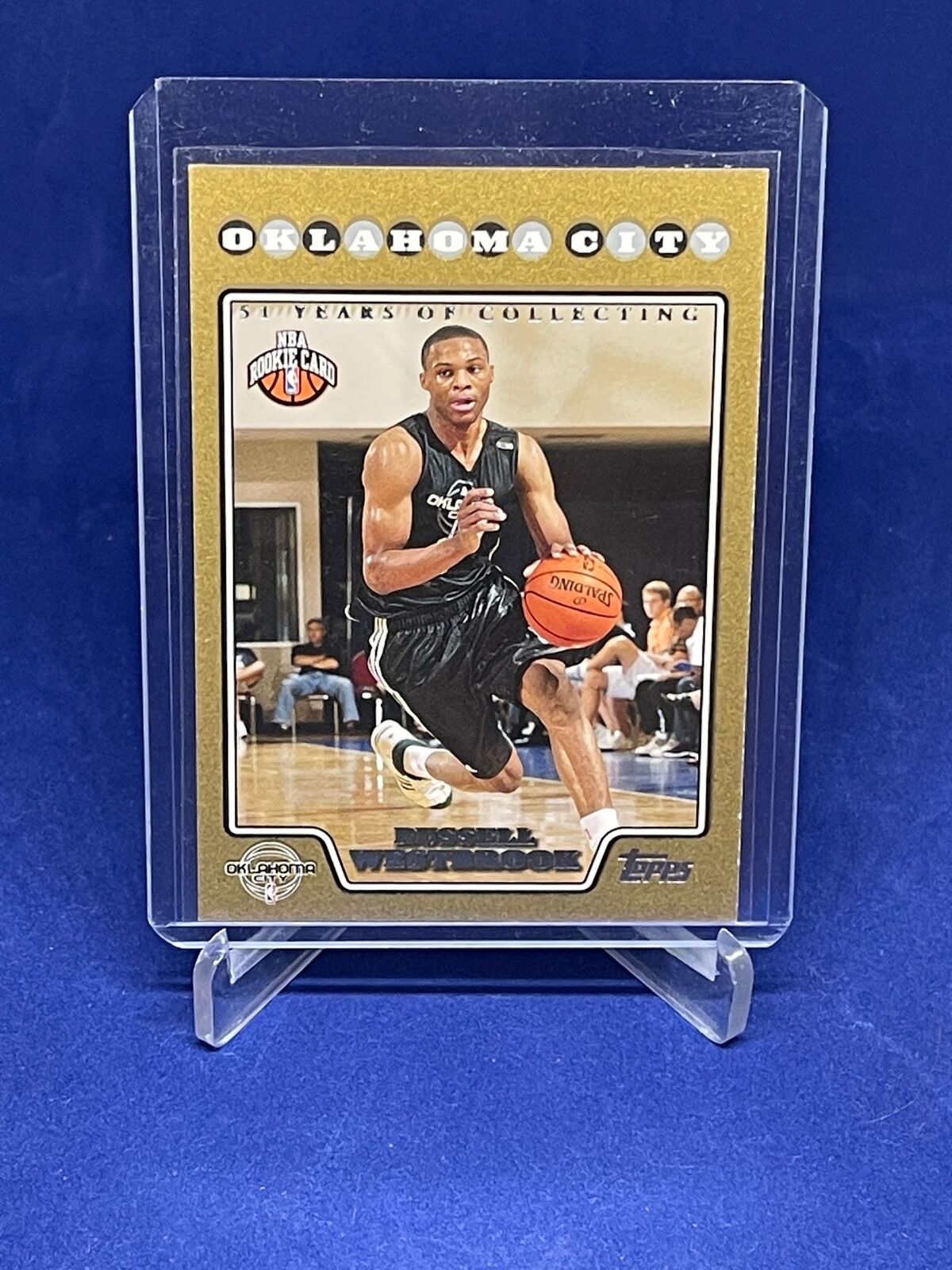 RUSSELL WESTBROOK 2008-09 TOPPS GOLD ROOKIE RC #D 256/2008