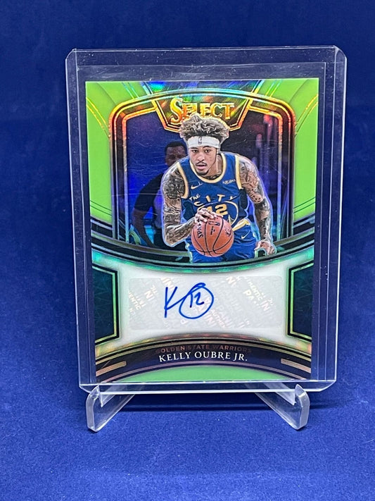 KELLY OUBRE JR 2020-21 PANINI SELECT LIME GREEN PRIZM AUTO #D 33/99