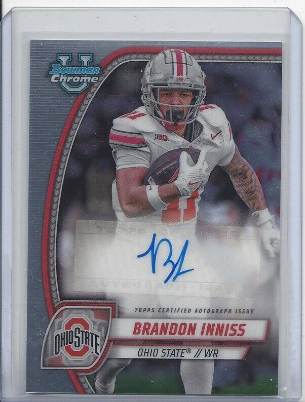 BRANDON INNISS 20224 BOWMAN CHROME UNIVERSITY OHIO STATE AUTO