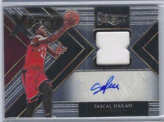 PASCAL SIAKAM 2019-20 PANINI SELECT X-FACTOR JERSEY AUTO #D 089/199