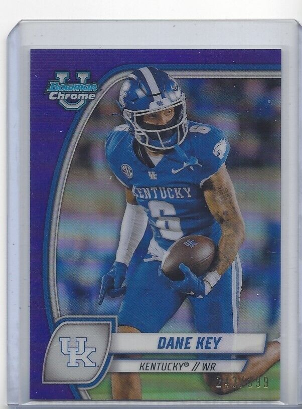 DANE KEY 2024 BOWMAN CHROME UNIVERSITY PURPLE REFRACTOR KENTUCKY #D /399