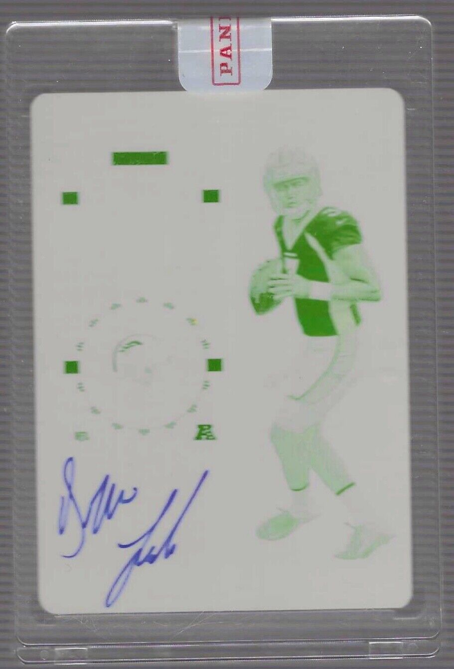DREW LOCK 2019 PANINI CONTENDERS PRINTING PLATE ROOKIE TICKET AUTO RC #D 1/1