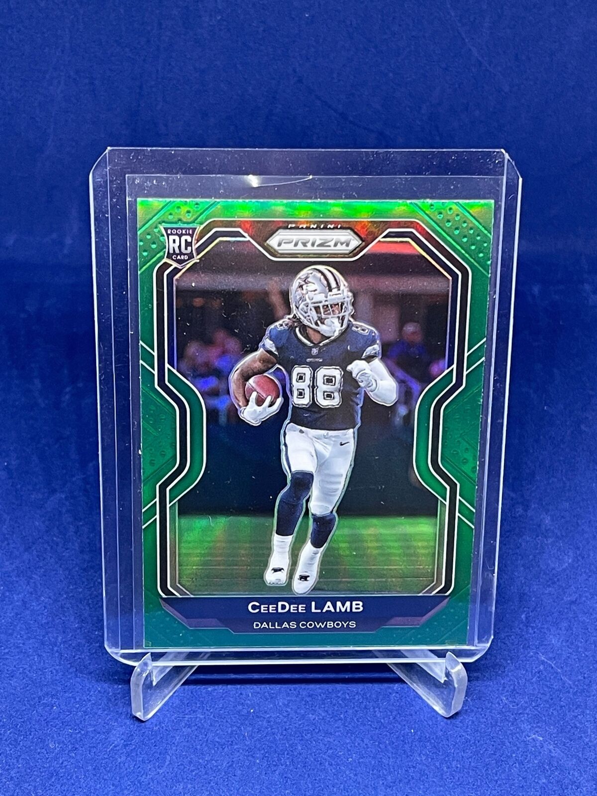 CEEDEE LAMB 2020 PANINI PRIZM GREEN PRIZM ROOKIE RC #334