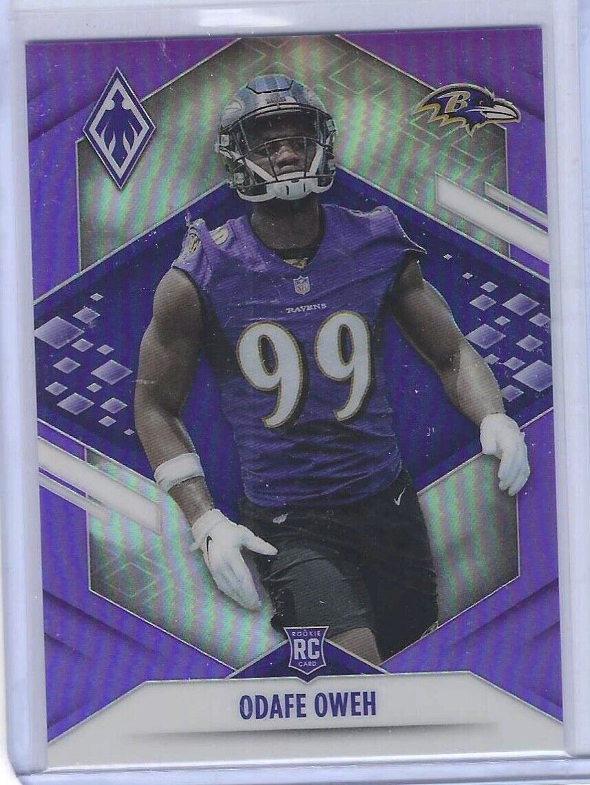 ODAFE OWEH 2021 PANINI PHOENIX PURPLE PRIZM ROOKIE RC #D 103/125