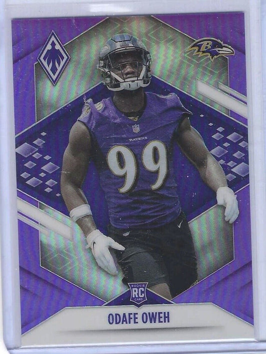 ODAFE OWEH 2021 PANINI PHOENIX PURPLE PRIZM ROOKIE RC #D 103/125