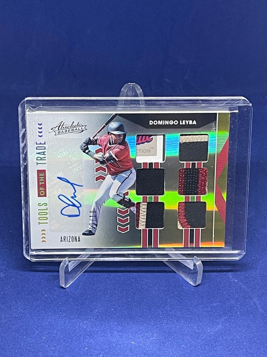 DOMINGO LEYBA 2020 PANINI ABSOLUTE TOOLS OF THE TRADE PATCH AUTO #D 10/10