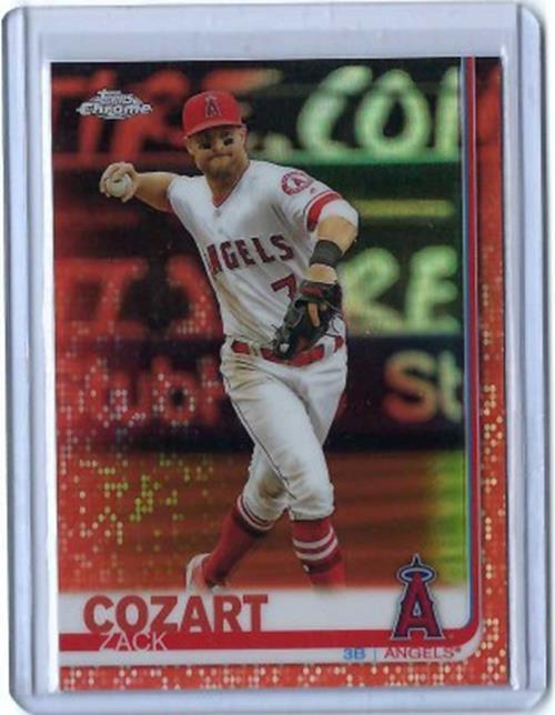ZACK COZART 2019 TOPPS CHROME ORANGE REFRACTOR #D 4/25