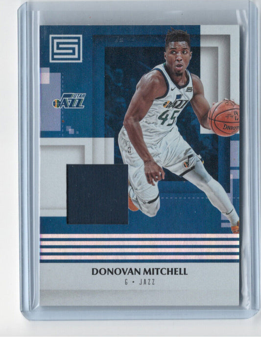 DONOVAN MITCHELL 2017-18 PANINI STATUS MATERIALS JERSEY ROOKIE UTAH JAZZ RC