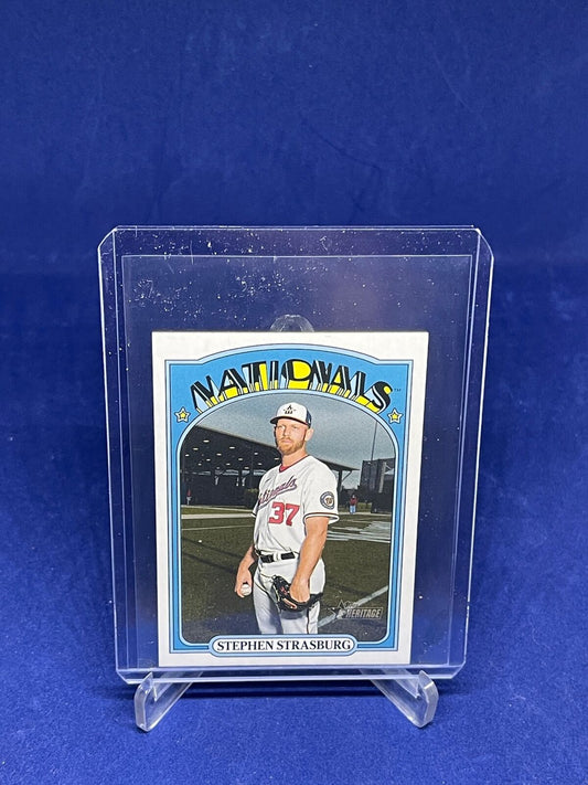 STEPHEN STRASBURG 2021 TOPPS HERITAGE MINI #D 11/100