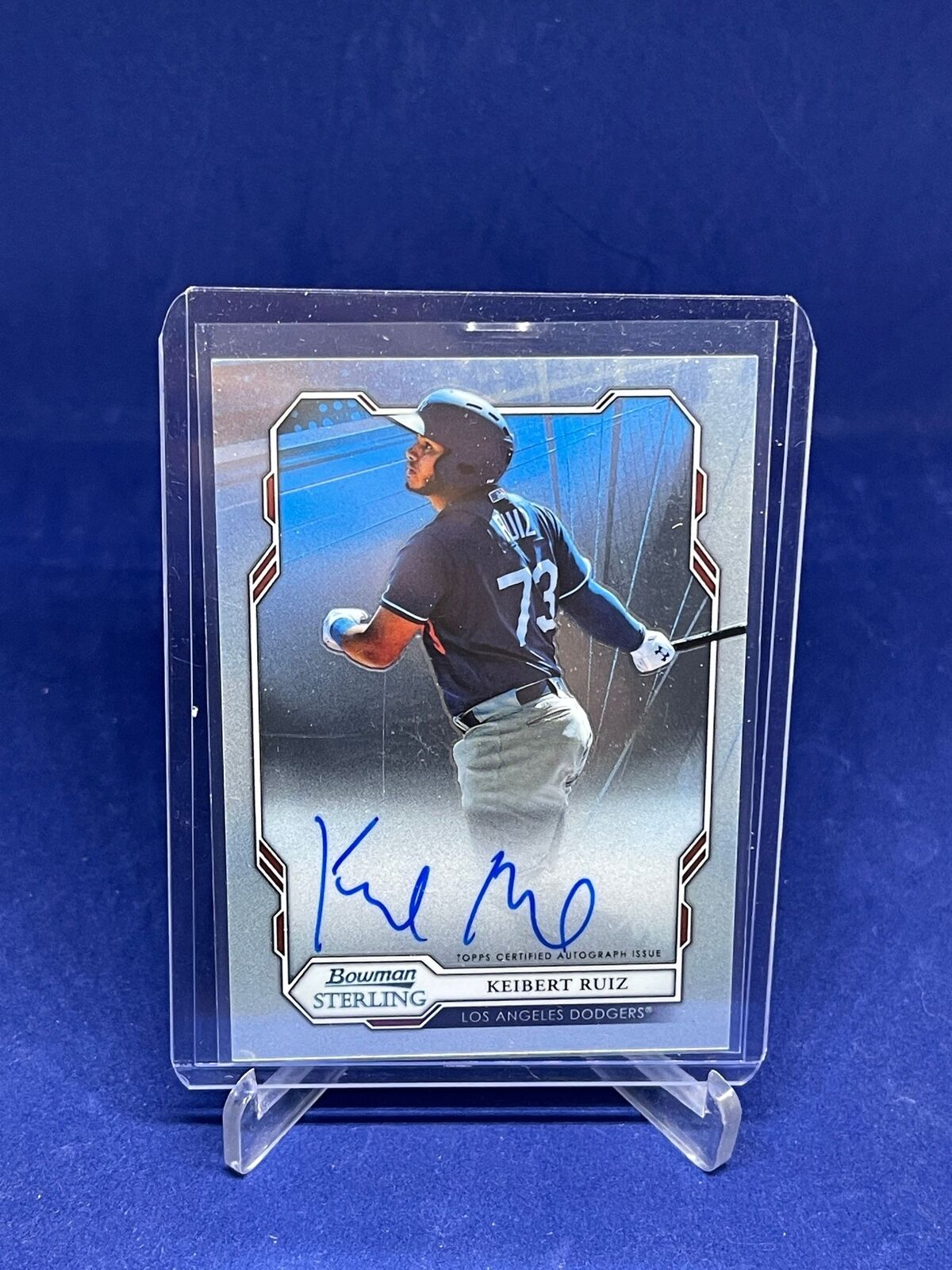 KEIBERT RUIZ 2019 BOWMAN STERLING ON CARD AUTO PROSPECT