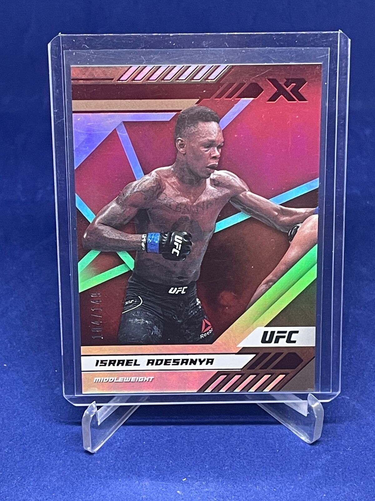 ISRAEL ADESANYA 2021 PANINI CHRONICLES XR RED #D 104/149