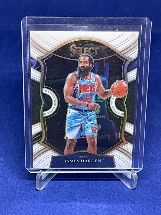 JAMES HARDEN 2020-21 PANINI SELECT CONCOURSE WHITE PRIZM #D 42/149